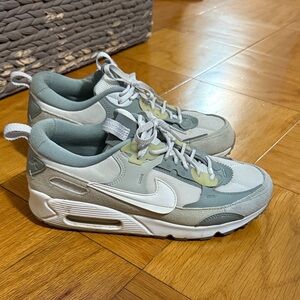 Nike Air Max Sneakers in Gray, Green and White